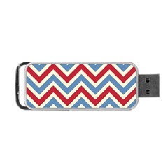 Zig Zags Pattern Portable Usb Flash (one Side)