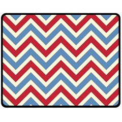 Zig Zags Pattern Double Sided Fleece Blanket (medium) 