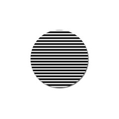 Horizontal Stripes Black Golf Ball Marker by Mariart