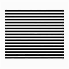 Horizontal Stripes Black Small Glasses Cloth