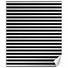 Horizontal Stripes Black Canvas 20  X 24   by Mariart