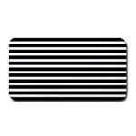 Horizontal Stripes Black Medium Bar Mats 16 x8.5  Bar Mat