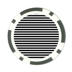 Horizontal Stripes Black Poker Chip Card Guard by Mariart