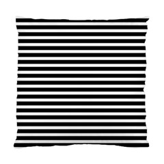 Horizontal Stripes Black Standard Cushion Case (one Side) by Mariart