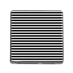 Horizontal Stripes Black Memory Card Reader (square) by Mariart