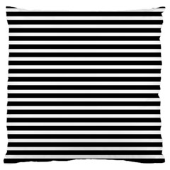 Horizontal Stripes Black Large Flano Cushion Case (one Side) by Mariart