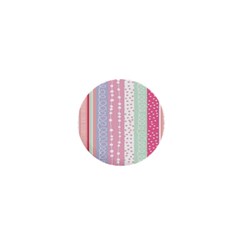 Heart Love Valentine Polka Dot Pink Blue Grey Purple Red 1  Mini Buttons by Mariart