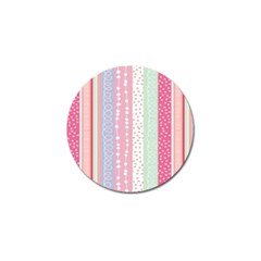 Heart Love Valentine Polka Dot Pink Blue Grey Purple Red Golf Ball Marker (4 Pack) by Mariart