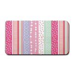 Heart Love Valentine Polka Dot Pink Blue Grey Purple Red Medium Bar Mats 16 x8.5  Bar Mat