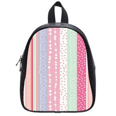 Heart Love Valentine Polka Dot Pink Blue Grey Purple Red School Bags (small)  by Mariart