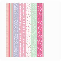 Heart Love Valentine Polka Dot Pink Blue Grey Purple Red Large Garden Flag (two Sides) by Mariart