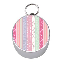 Heart Love Valentine Polka Dot Pink Blue Grey Purple Red Mini Silver Compasses by Mariart