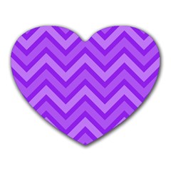 Zig Zags Pattern Heart Mousepads by Valentinaart