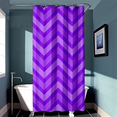 Zig Zags Pattern Shower Curtain 36  X 72  (stall)  by Valentinaart