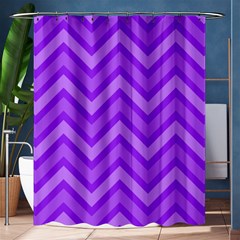 Zig Zags Pattern Shower Curtain 60  X 72  (medium) 