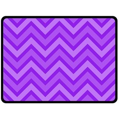 Zig Zags Pattern Double Sided Fleece Blanket (large)  by Valentinaart