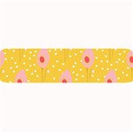 Flower Floral Tulip Leaf Pink Yellow Polka Sot Spot Large Bar Mats 32 x8.5  Bar Mat