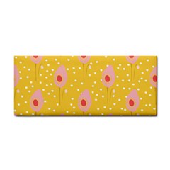 Flower Floral Tulip Leaf Pink Yellow Polka Sot Spot Cosmetic Storage Cases by Mariart