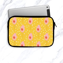 Flower Floral Tulip Leaf Pink Yellow Polka Sot Spot Apple Ipad Mini Zipper Cases by Mariart