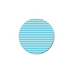 Horizontal Stripes Blue Golf Ball Marker by Mariart