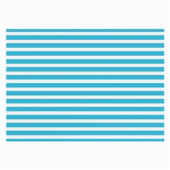 Horizontal Stripes Blue Large Glasses Cloth