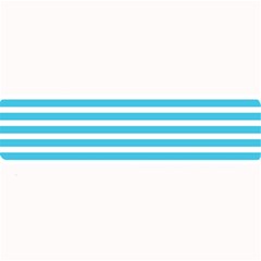 Horizontal Stripes Blue Large Bar Mats by Mariart