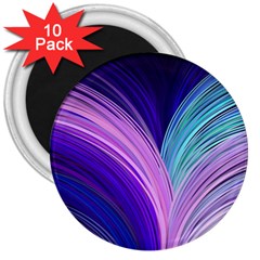 Color Purple Blue Pink 3  Magnets (10 Pack)  by Mariart