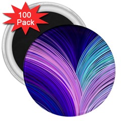 Color Purple Blue Pink 3  Magnets (100 Pack) by Mariart