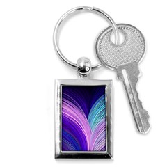 Color Purple Blue Pink Key Chains (rectangle)  by Mariart