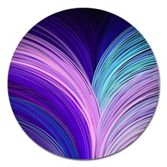 Color Purple Blue Pink Magnet 5  (round) by Mariart