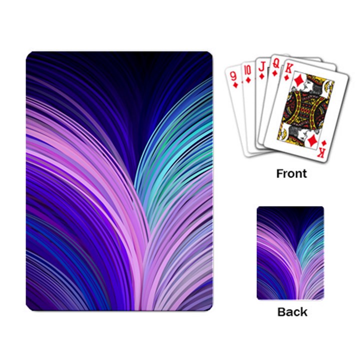 Color Purple Blue Pink Playing Card