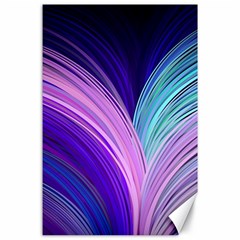 Color Purple Blue Pink Canvas 24  X 36  by Mariart