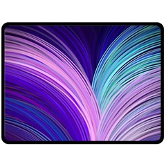 Color Purple Blue Pink Fleece Blanket (large)  by Mariart