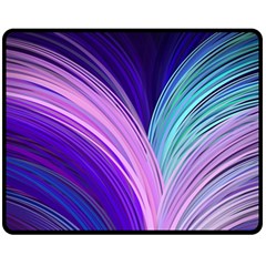 Color Purple Blue Pink Fleece Blanket (medium)  by Mariart