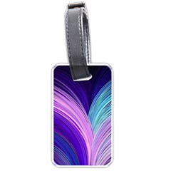 Color Purple Blue Pink Luggage Tags (one Side)  by Mariart