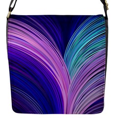 Color Purple Blue Pink Flap Messenger Bag (s) by Mariart