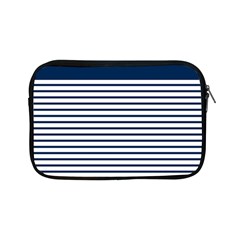 Horizontal Stripes Blue White Line Apple Ipad Mini Zipper Cases by Mariart