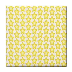 Yellow Orange Star Space Light Tile Coasters by Mariart