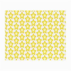 Yellow Orange Star Space Light Small Glasses Cloth (2-side) by Mariart