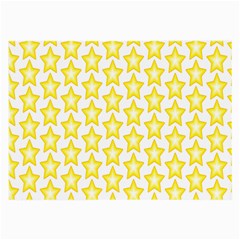 Yellow Orange Star Space Light Large Glasses Cloth (2-side) by Mariart