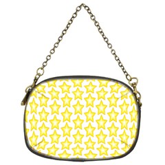 Yellow Orange Star Space Light Chain Purses (two Sides)  by Mariart