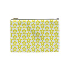 Yellow Orange Star Space Light Cosmetic Bag (medium)  by Mariart