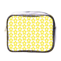 Yellow Orange Star Space Light Mini Toiletries Bags by Mariart