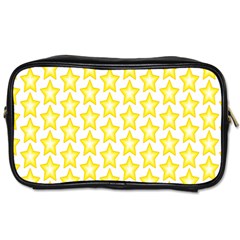 Yellow Orange Star Space Light Toiletries Bags 2-side