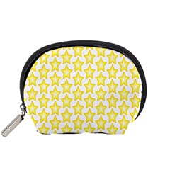 Yellow Orange Star Space Light Accessory Pouches (small)  by Mariart