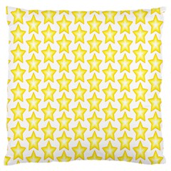 Yellow Orange Star Space Light Large Flano Cushion Case (one Side) by Mariart