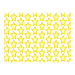 Yellow Orange Star Space Light Double Sided Flano Blanket (mini)  by Mariart