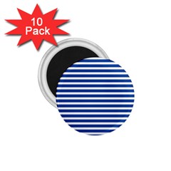 Horizontal Stripes Dark Blue 1 75  Magnets (10 Pack)  by Mariart