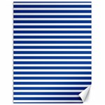 Horizontal Stripes Dark Blue Canvas 18  x 24   17.8 x23.08  Canvas - 1