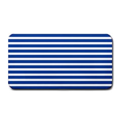 Horizontal Stripes Dark Blue Medium Bar Mats